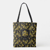 Elegant Sicilian Trinacria Tote Bag (Achterkant)