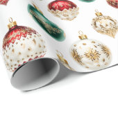 Elegant Sieraad Kerst Inpakpapier (Rol Hoek)