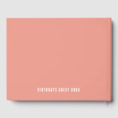 Elegant sieraden-thema verjaardag gastenboek (Achterkant)