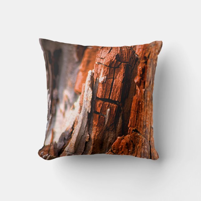 Elegant Sierkussen - boomschors (Voorkant)