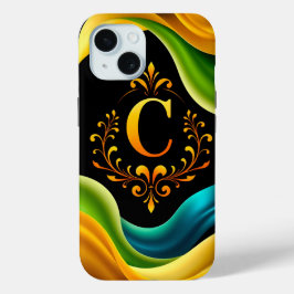 Elegant Sierletters C-ontwerp iPhone 15 Case
