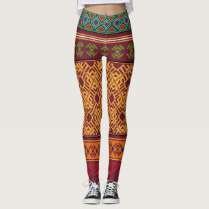 Elegant sierlijk Afrika: Indiaas etnisch patroon Leggings