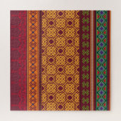 Elegant sierlijk Afrika: Indiaas etnisch patroon Legpuzzel (Horizontaal)