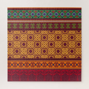 Elegant sierlijk Afrika: Indiaas etnisch patroon Legpuzzel
