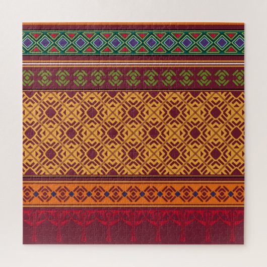 Elegant sierlijk Afrika: Indiaas etnisch patroon Legpuzzel (Verticaal)