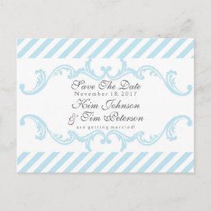 Elegant  sierlijk Briefkaart Save the Date