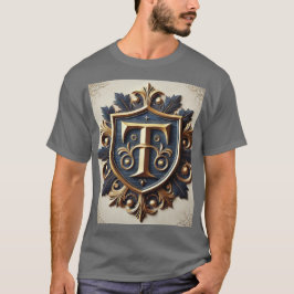 Elegant Sierlijk Heraldisch Schild T-shirt