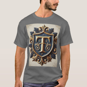 Elegant Sierlijk Heraldisch Schild T-shirt