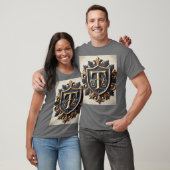 Elegant Sierlijk Heraldisch Schild T-shirt (Unisex)