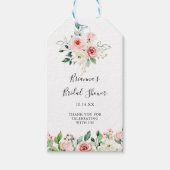 Elegant sierlijk herfst bloemenVrijgezellenfeest Cadeaulabel (Voorkant)