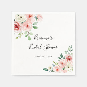 Elegant sierlijk herfst bloemenVrijgezellenfeest Servet