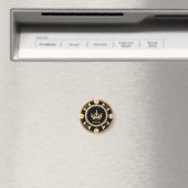 Elegant Sierlijk Koninklijk Kroonsymbool Magneet (Insitu (Vaatwasser))
