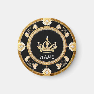Elegant Sierlijk Koninklijk Kroonsymbool Magneet