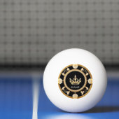 Elegant Sierlijk Koninklijk Kroonsymbool Pingpongbal (Net)