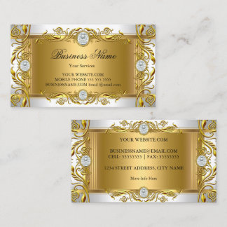 Elegant Sierlijk Koninklijk Sieraad Wit Goud Goudb Visitekaartje