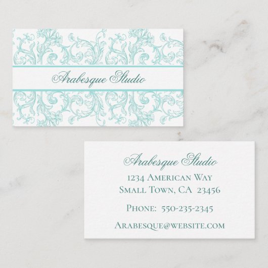 Elegant sierlijk Visitekaartje (Voorkant / Achterkant)