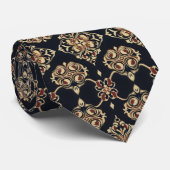 Elegant sierpatroon stropdas (Opgerold)