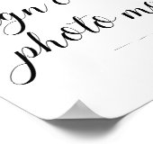 Elegant Sign Our Photo Mat Wedding Sign Poster (Hoek)