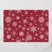 Elegant Signature | Horizontale foto Folie Feestdagenkaart (Achterkant)