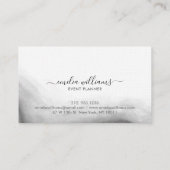 Elegant Signature Script Calligraphy Logo Black Bl Visitekaartje (Achterkant)