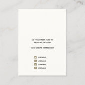 Elegant Signature Script Gradient Earning Display Visitekaartje (Achterkant)