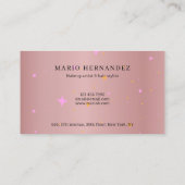 Elegant Signature Script Kalligrafie Estheticus Visitekaartje (Achterkant)