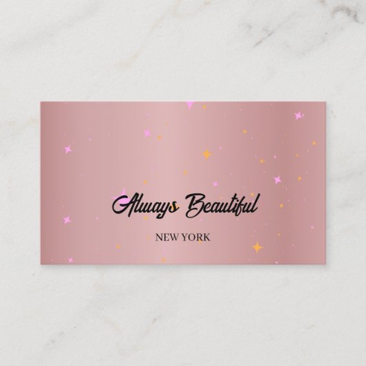 Elegant Signature Script Kalligrafie Estheticus Visitekaartje (Voorkant)