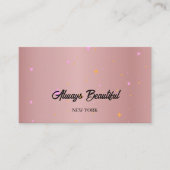 Elegant Signature Script Kalligrafie Estheticus Visitekaartje (Voorkant)