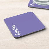 Elegant Signature Script Monogram Bier Onderzetter (Linkerzijde)