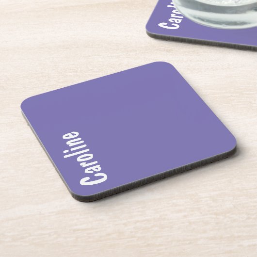 Elegant Signature Script Monogram Bier Onderzetter (Linkerzijde)