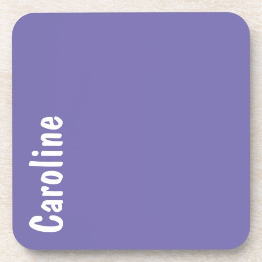 Elegant Signature Script Monogram Bier Onderzetter (Voorkant)