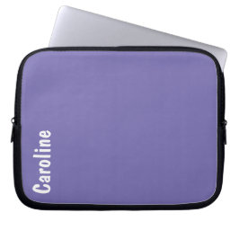 Elegant Signature Script Monogram Laptop Sleeve