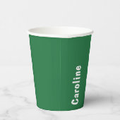 Elegant Signature Script Monogram Papieren Bekers (Rechts)