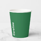 Elegant Signature Script Monogram Papieren Bekers (Voorkant)