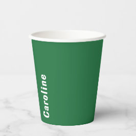 Elegant Signature Script Monogram Papieren Bekers