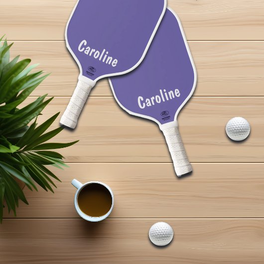 Elegant Signature Script Monogram Pickleball Paddle