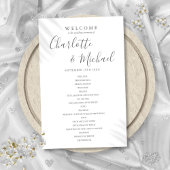 Elegant Signature Script Wedding Program