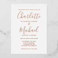 Elegant Signature Script Weduwend Roos Gold Foil i