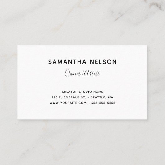 Elegant Signature Turquoise Gold N Monogram Logo Visitekaartje (Achterkant)