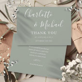 Elegant Signature Wedding Bedankt