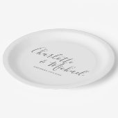 Elegant Signature Wedding Papieren Bordje (Gekanteld)