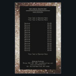 Elegant Silber Gold beidseitig Flyer<br><div class="desc">Ein elegantes und raffiniertes Design mit einem digitalen Bild aus Silber-Gold-Glitter. Achtung: Bei der Herstellung wird keine echte Folie verwendet, sondern nur die Farbe gründlich aufgedruckt. Füge deine Daten, Logo, Firmendetails und Bilder in Minuten hinzu.</div>