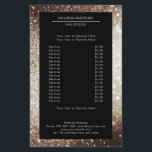 Elegant Silber Gold beidseitig Flyer<br><div class="desc">Ein elegantes und raffiniertes Design mit einem digitalen Bild aus Silber-Gold-Glitter. Achtung: Bei der Herstellung wird keine echte Folie verwendet,  sondern nur die Farbe gründlich aufgedruckt. Füge deine Daten,  Logo,  Firmendetails und Bilder in Minuten hinzu.</div>