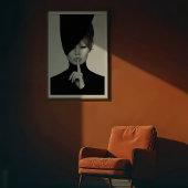 Elegant Silence: Dramatische Mode van Bardot Poster