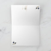 Elegant Silent Night Kaart voor Kerstmis (Binnen)