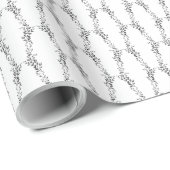 Elegant silhouet van bladeren cadeaupapier (Rol Hoek)