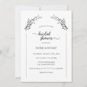 Elegant silhouet van Vrijgezellenfeest van bladere Kaart (Voorkant)