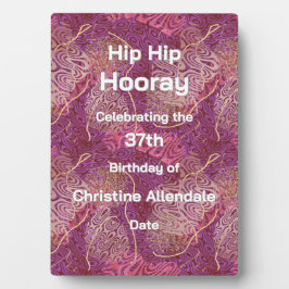 Elegant Silhouette Stencil Abstract Art Birthday Fotoplaat