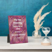 Elegant Silhouette Stencil Abstract Art Birthday Fotoplaat (Zijkant)