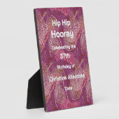 Elegant Silhouette Stencil Abstract Art Birthday Fotoplaat (Zijkant)